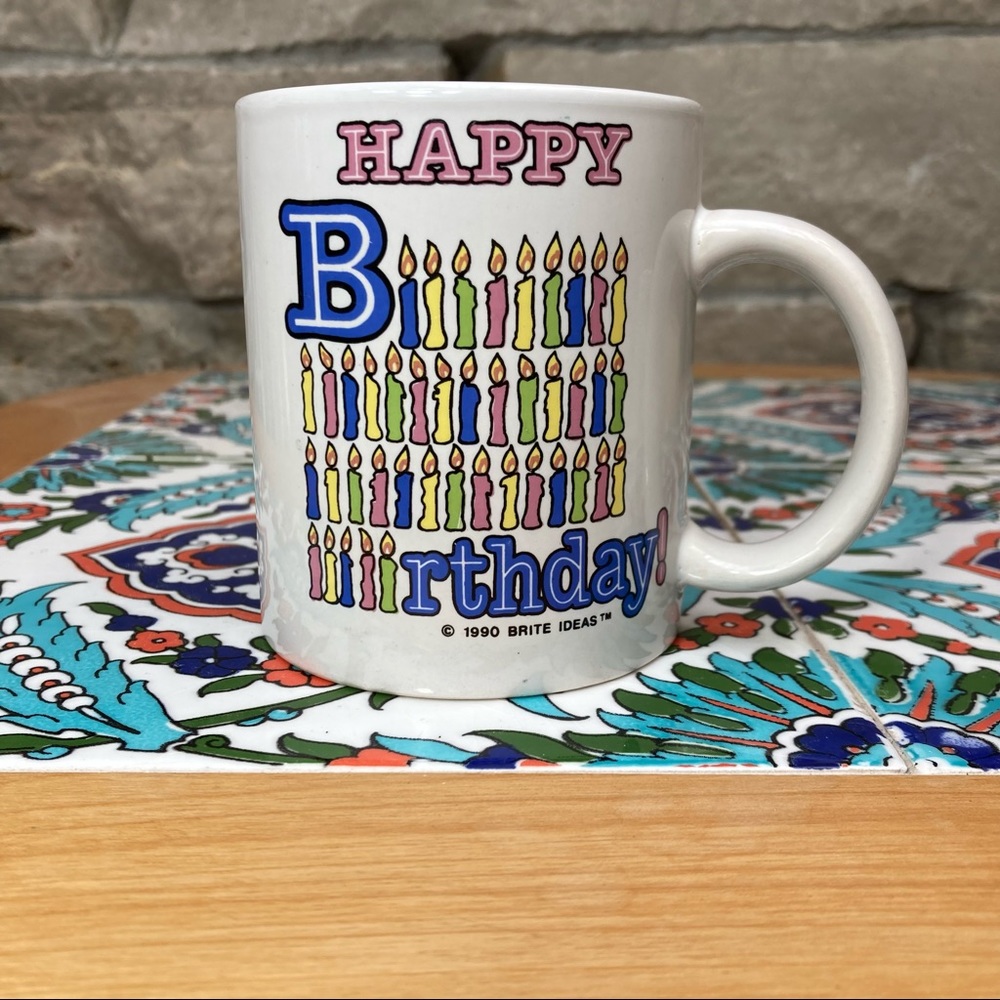 Vintage 90s “Happy Birthday” Mug